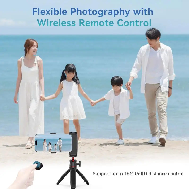 MA35 Bluetooth Selfie Grip – Magnetic Phone Handle With Remote Shutter for Smooth Video Recording
