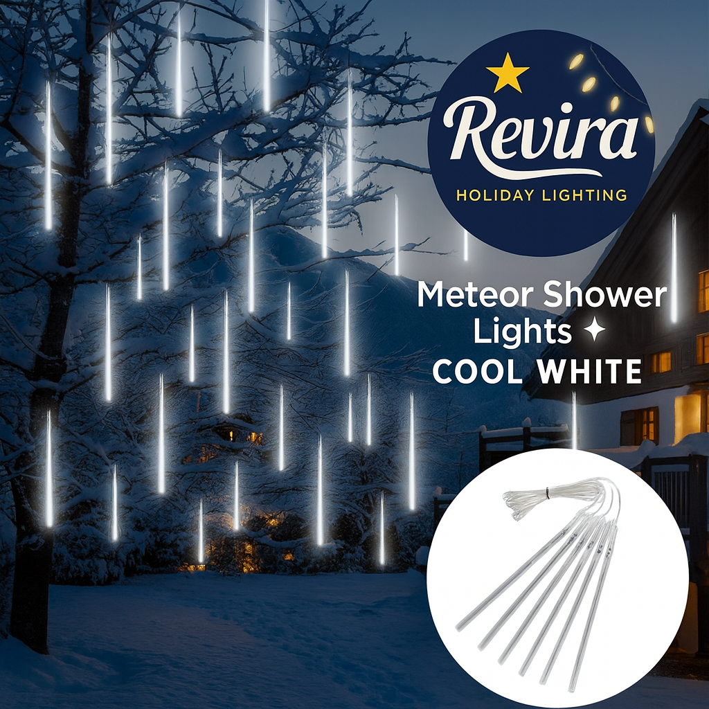 Revira™ Meteor Shower Christmas Lights – LED Falling Snow Tubes (30cm & 50cm)