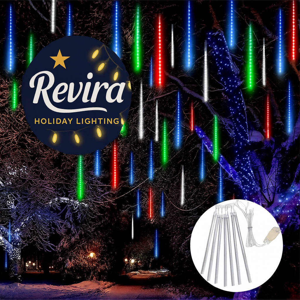 Revira™ Meteor Shower Christmas Lights – LED Falling Snow Tubes (30cm & 50cm)