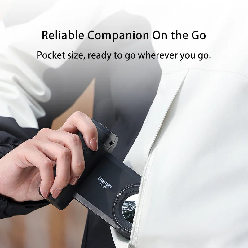 MA35 Bluetooth Selfie Grip – Magnetic Phone Handle With Remote Shutter for Smooth Video Recording